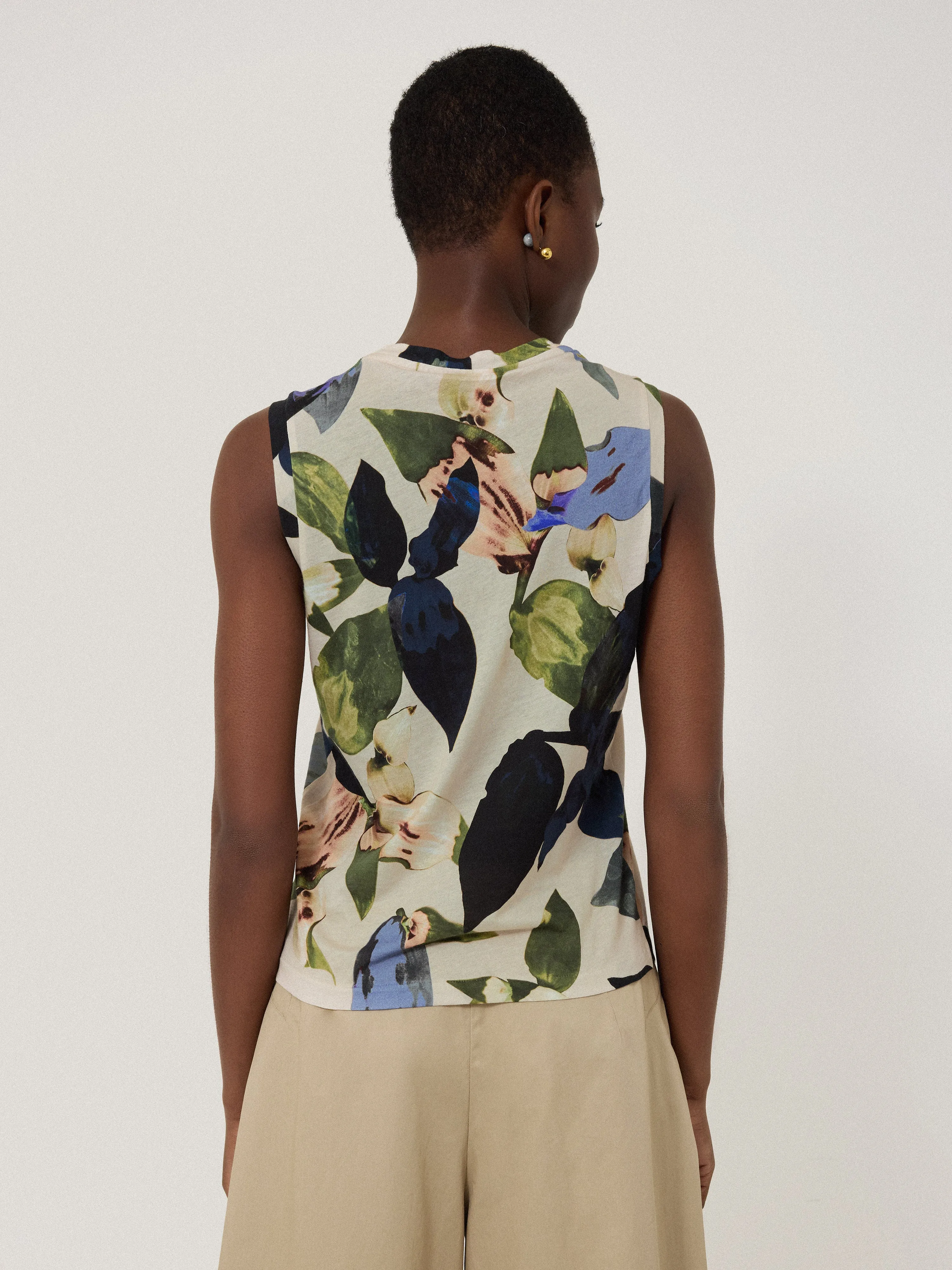 Future Botanic Cotton Tank | Neutral sold by Jigsaw product image thumbnail 3