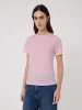 Supima Cotton Crew Neck Tee | Bloom Pink sold by Jigsaw