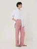 Linen Blake Trouser | Pink sold by Jigsaw