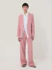 Linen Blake Trouser | Pink sold by Jigsaw