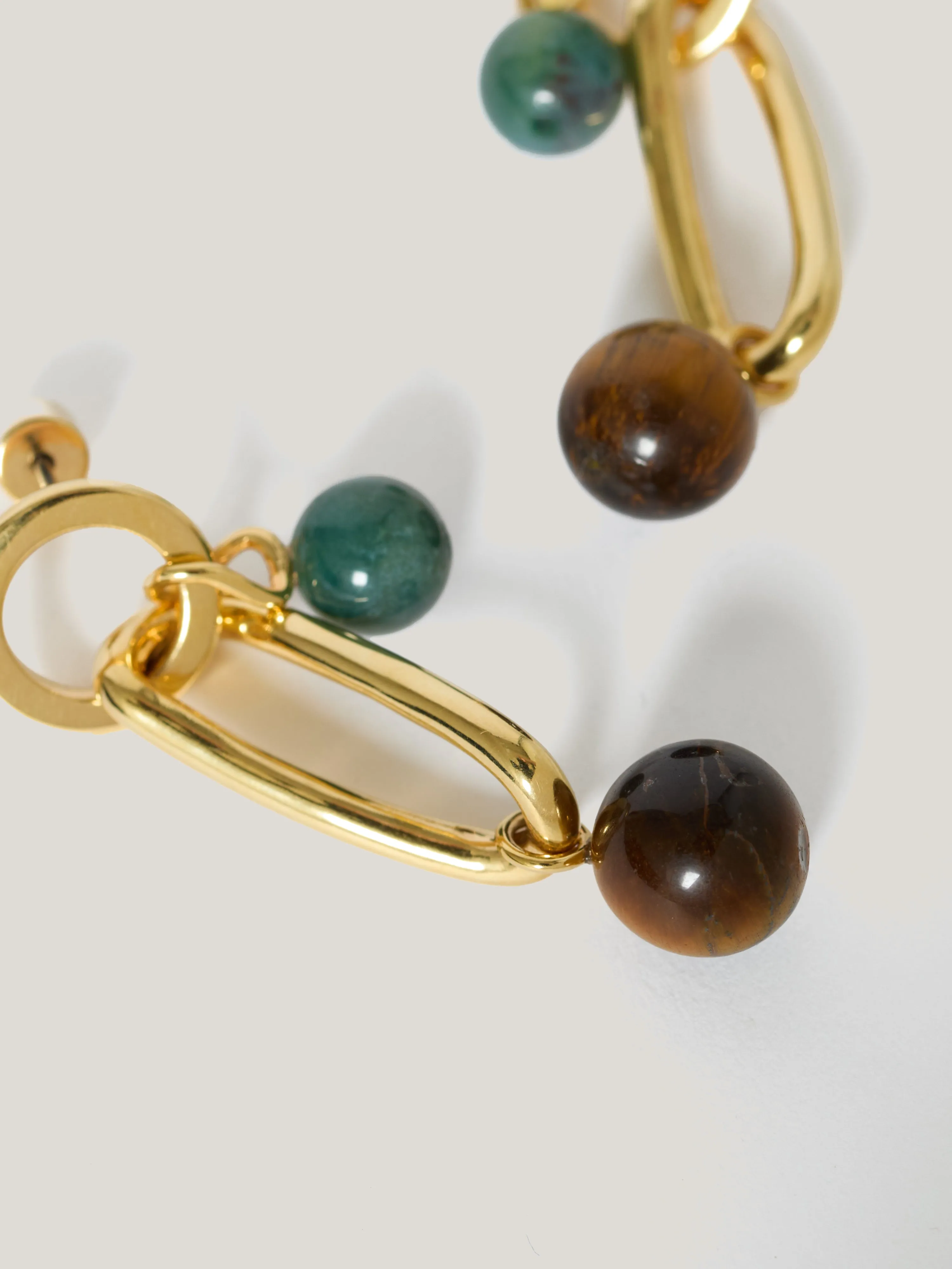 Mixed Loop Asymmetric Earring | Gold sold by Jigsaw product image thumbnail 2