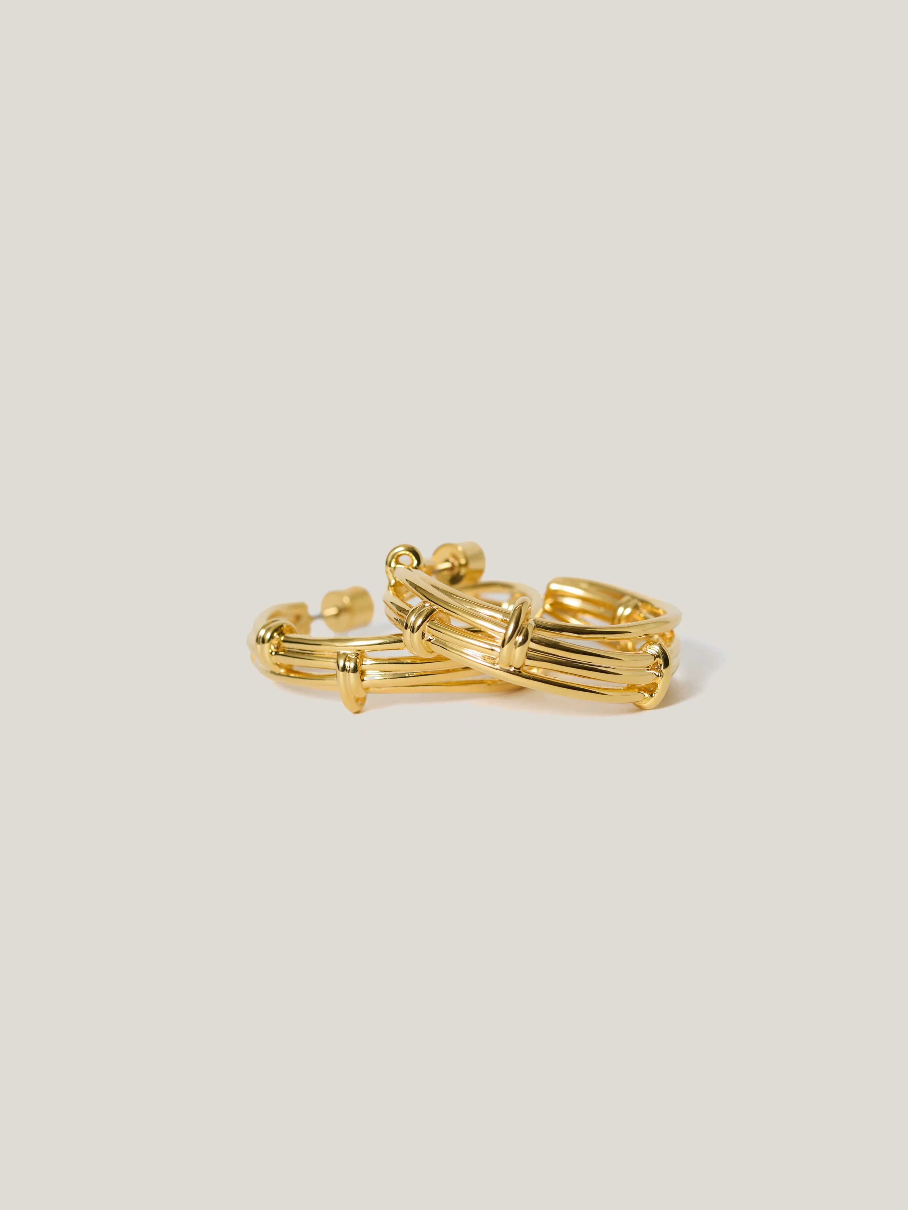 Dainty Loops Hoop Earring | Gold sold by Jigsaw product image thumbnail 4