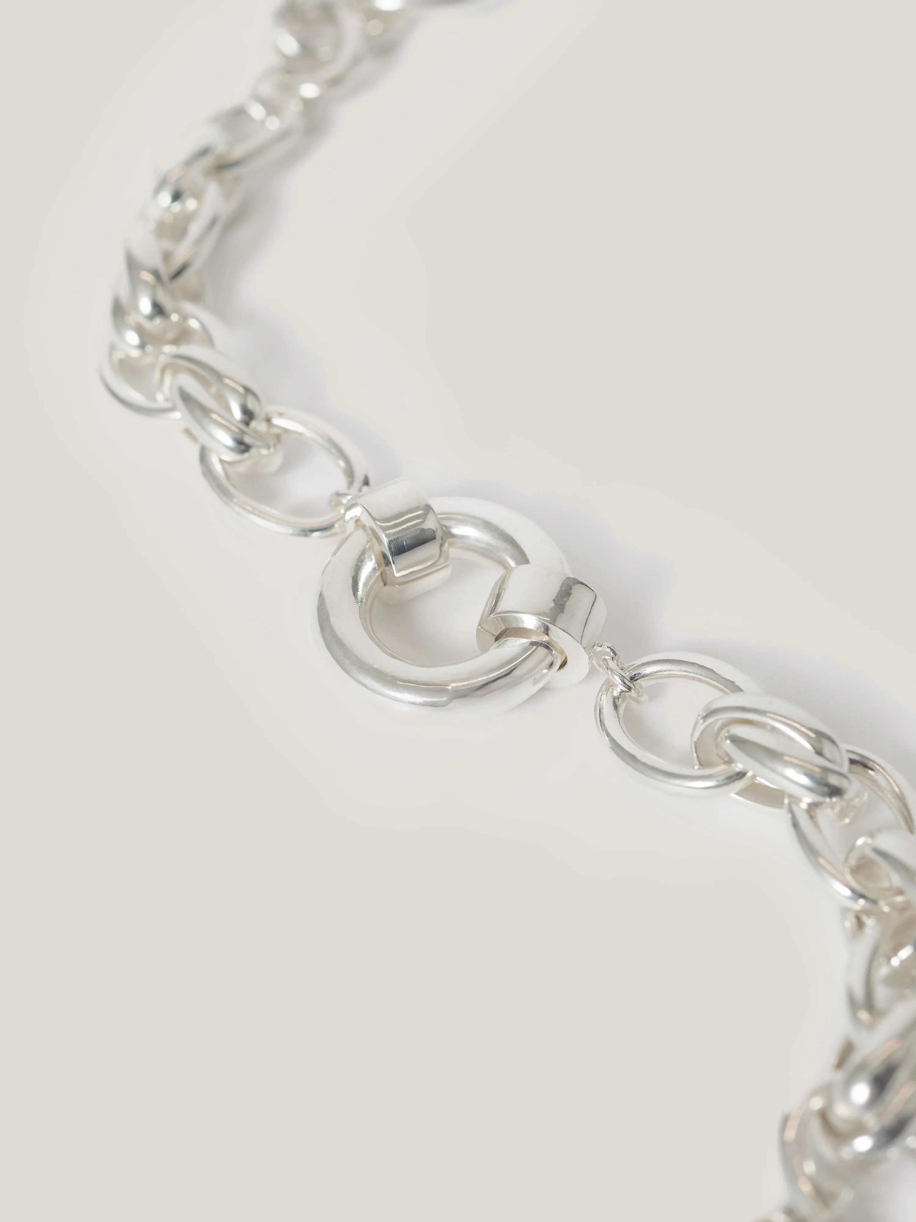Round Link Chain Bracelet | Silver sold by Jigsaw product image thumbnail 3