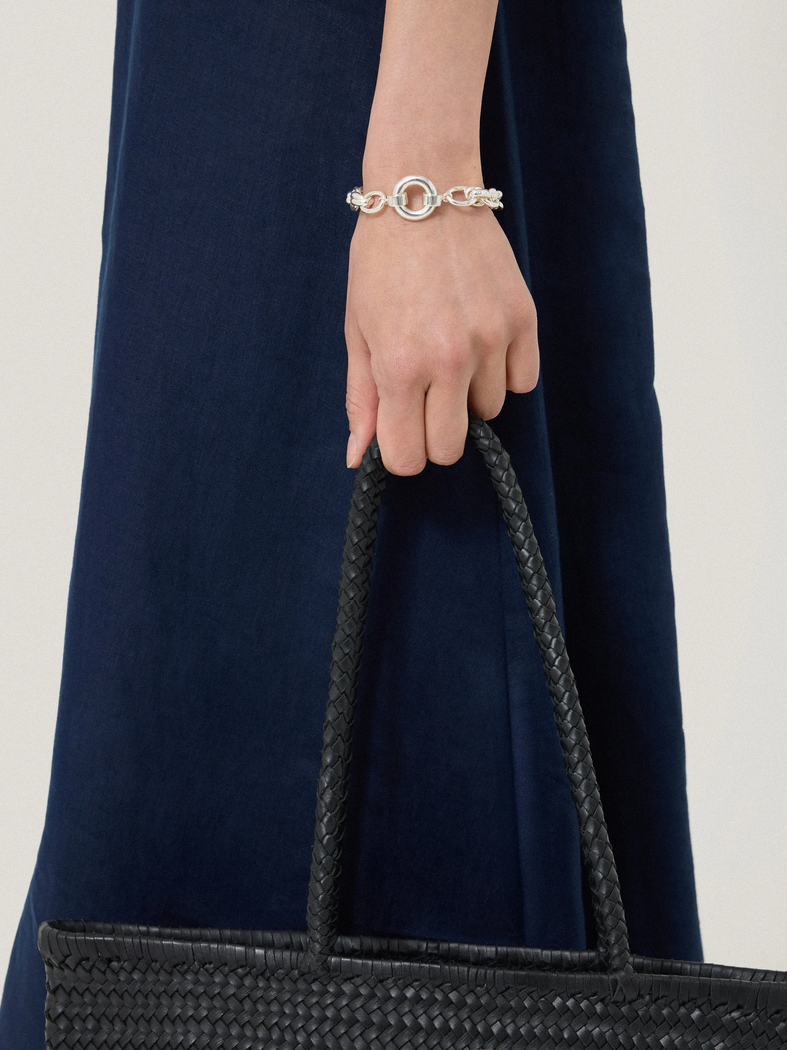 Round Link Chain Bracelet | Silver sold by Jigsaw