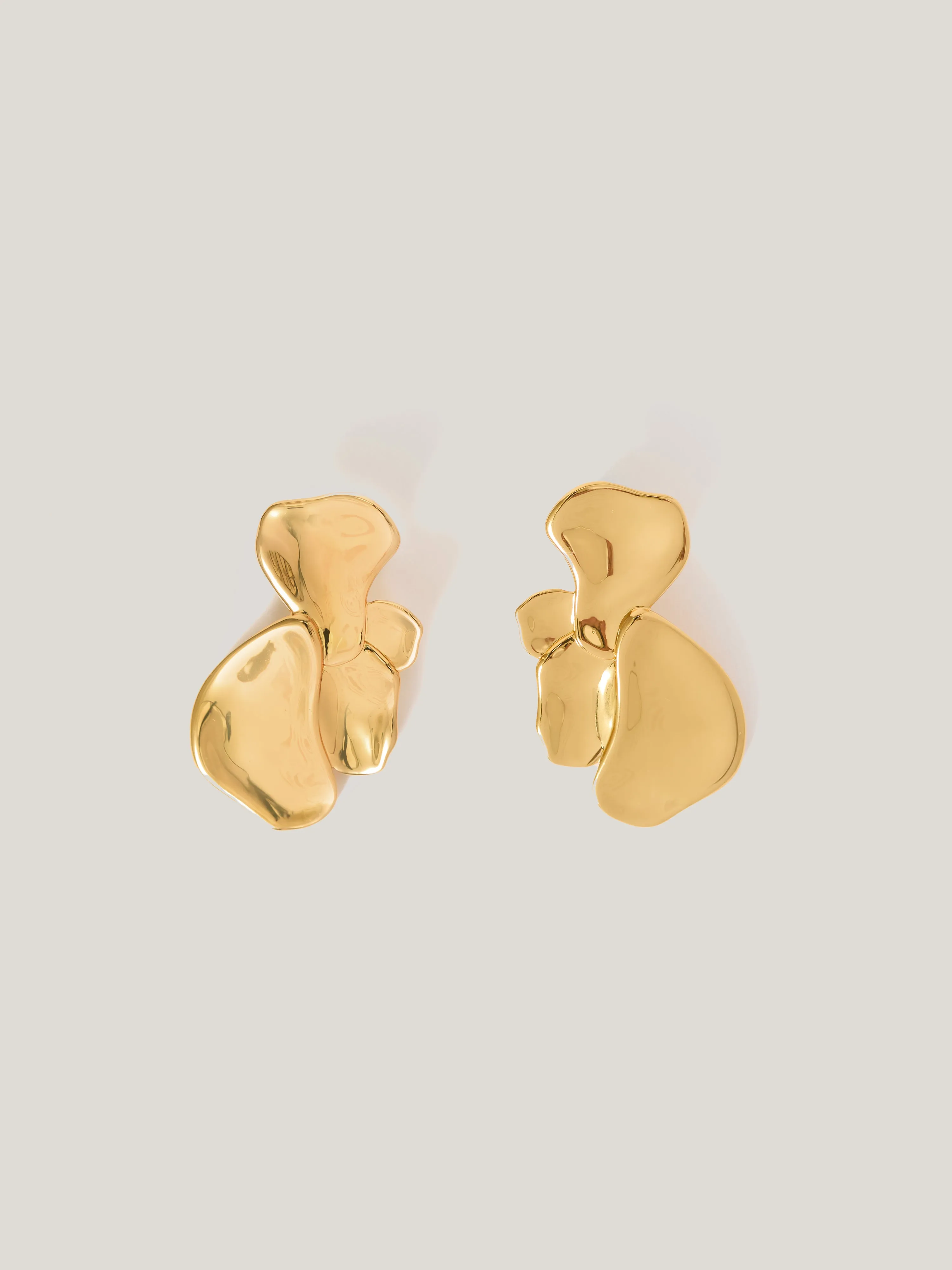 Deconstructed Petals Earring | Gold sold by Jigsaw