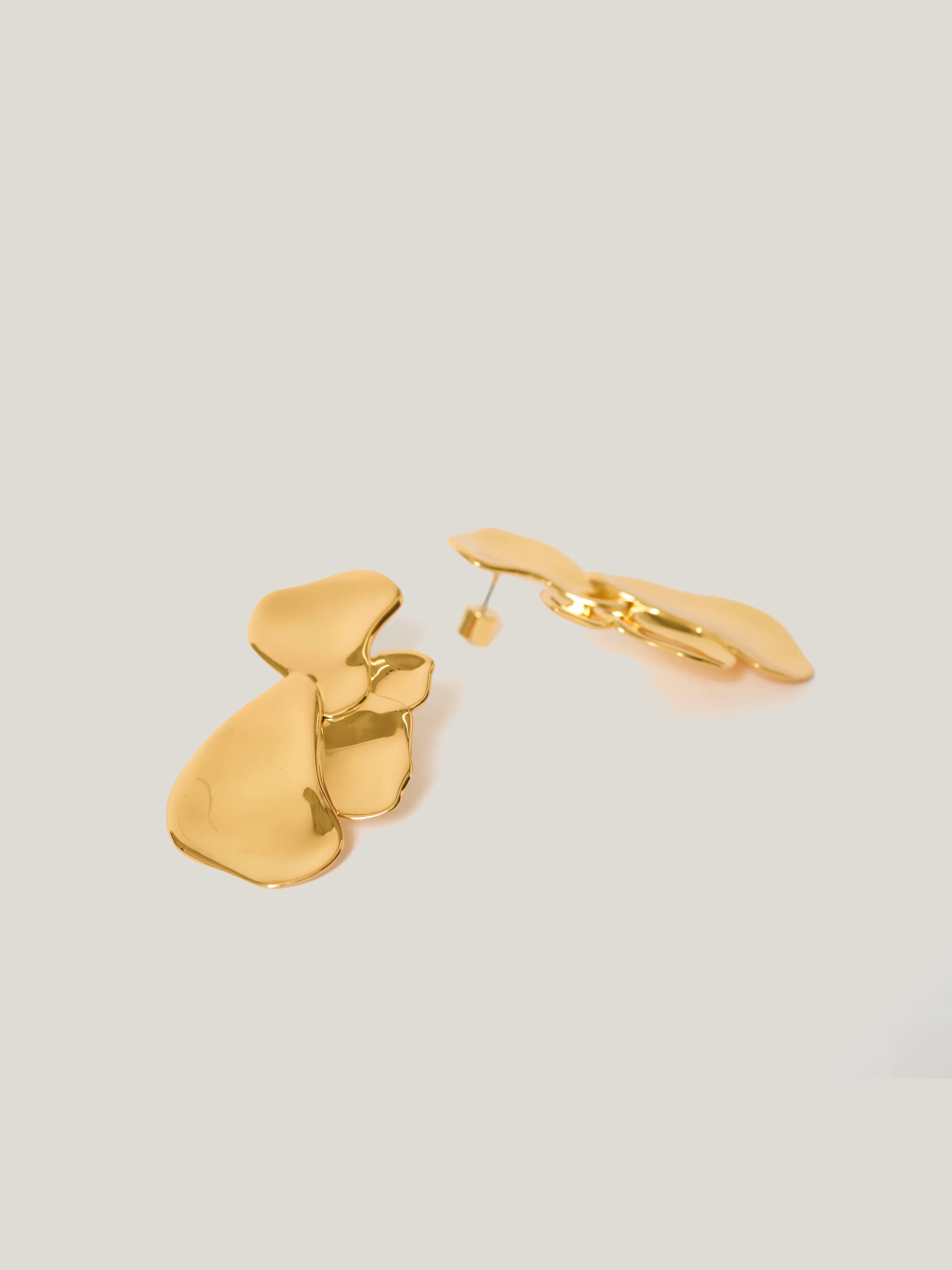 Deconstructed Petals Earring | Gold sold by Jigsaw product image thumbnail 3