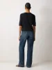 Cotton Luxe Half Sleeve Cardigan | Navy sold by Jigsaw