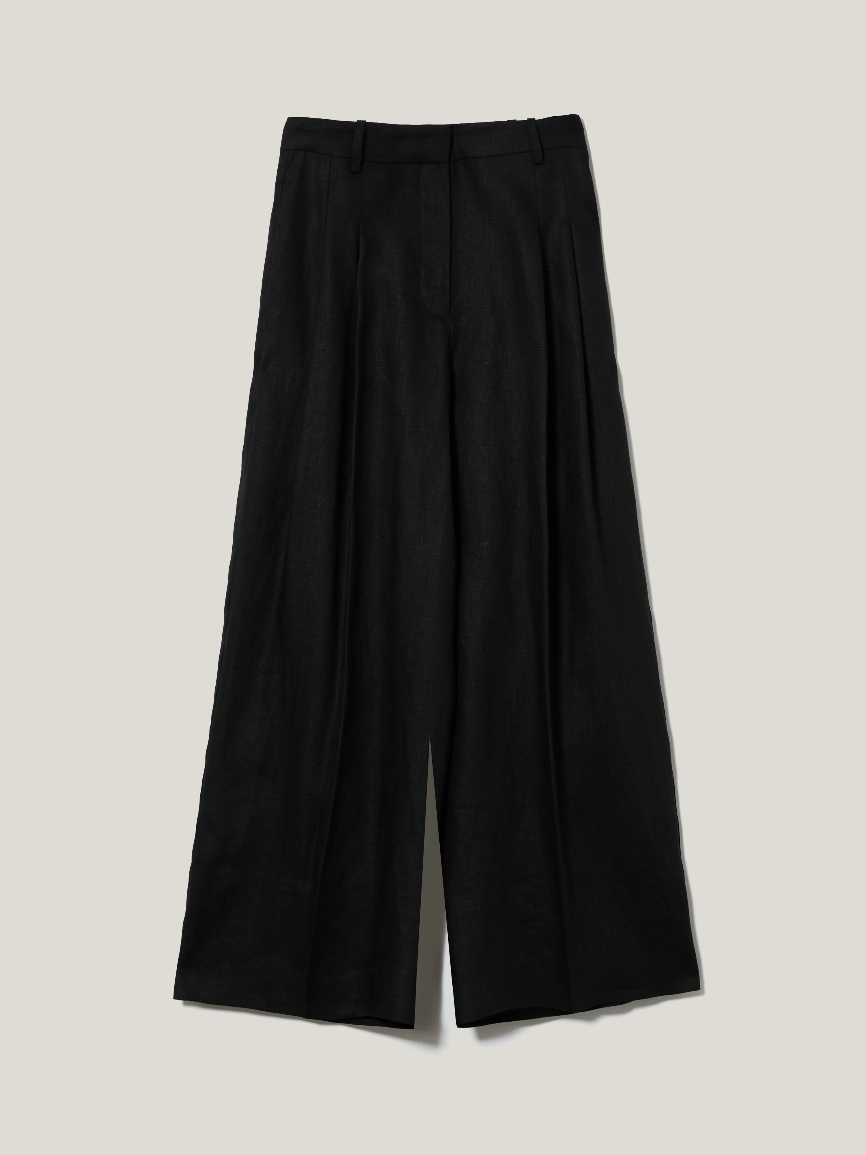 Linen Cropped Kemp Trouser | Black sold by Jigsaw product image thumbnail 5