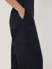 Cotton Viscose Cargo Trouser | Navy sold by Jigsaw