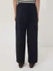 Cotton Viscose Cargo Trouser | Navy sold by Jigsaw