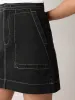 Denim Patch Pocket Mini Skirt | Black sold by Jigsaw