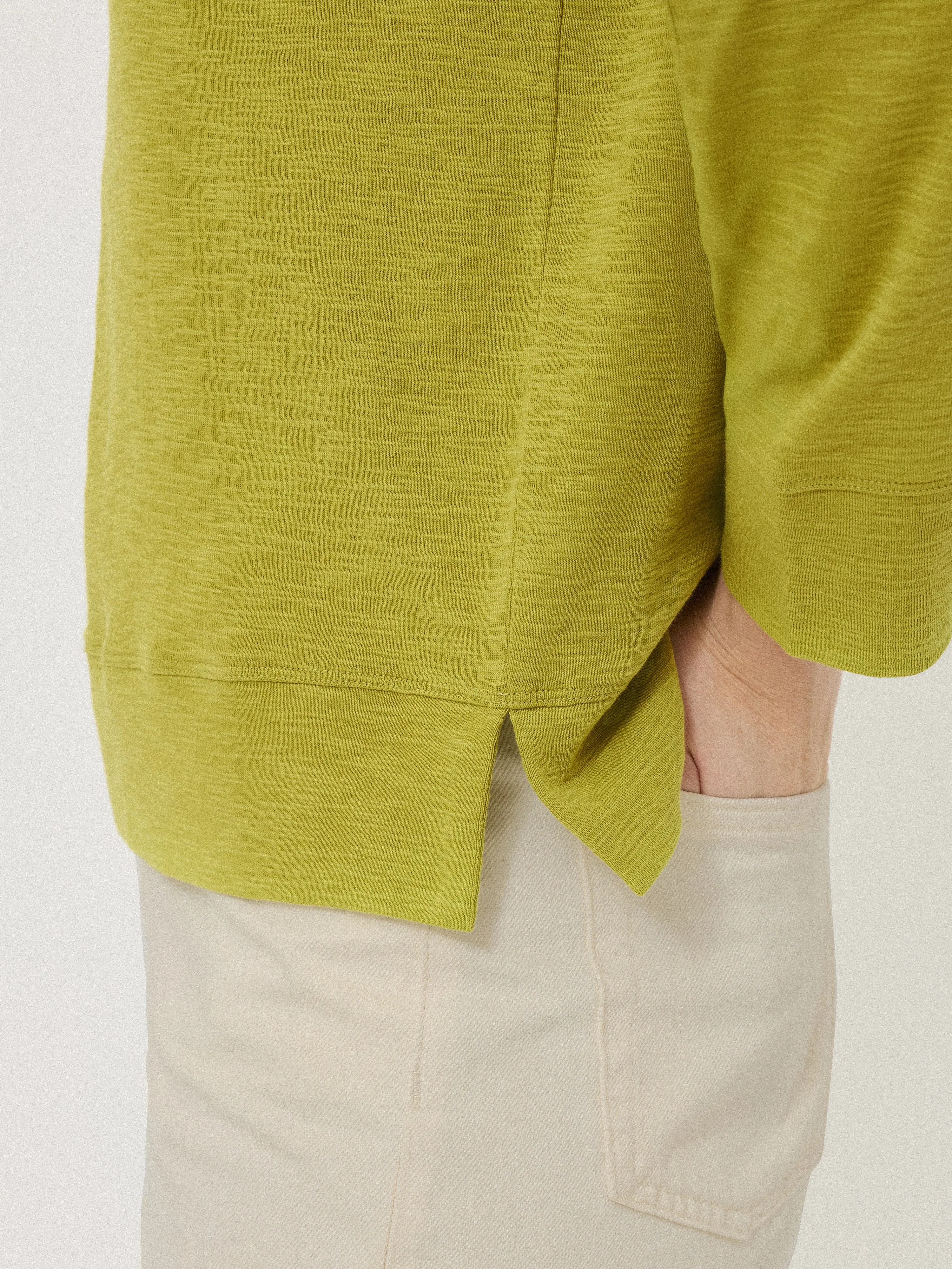 Cotton Luxe Raglan Tee | Key Lime sold by Jigsaw product image thumbnail 2