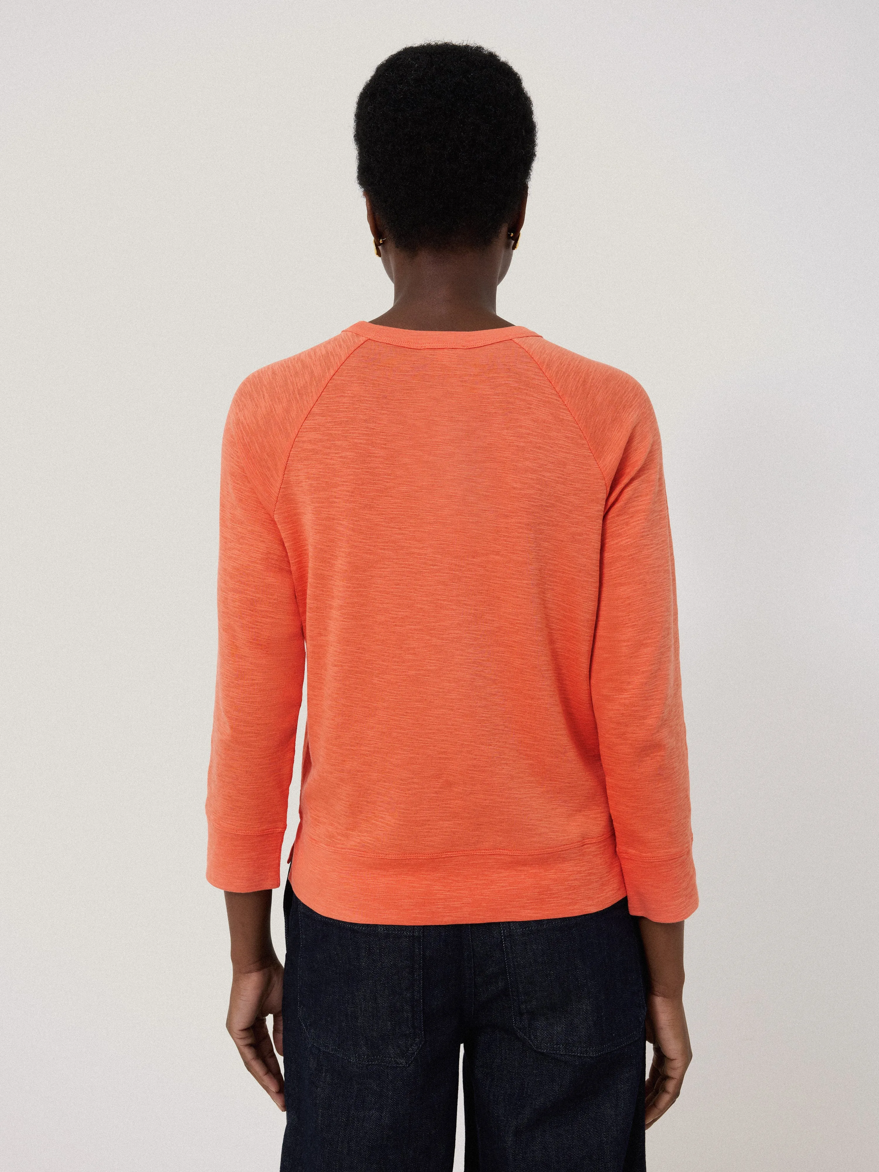 Cotton Luxe Raglan Tee | Orange sold by Jigsaw product image thumbnail 5