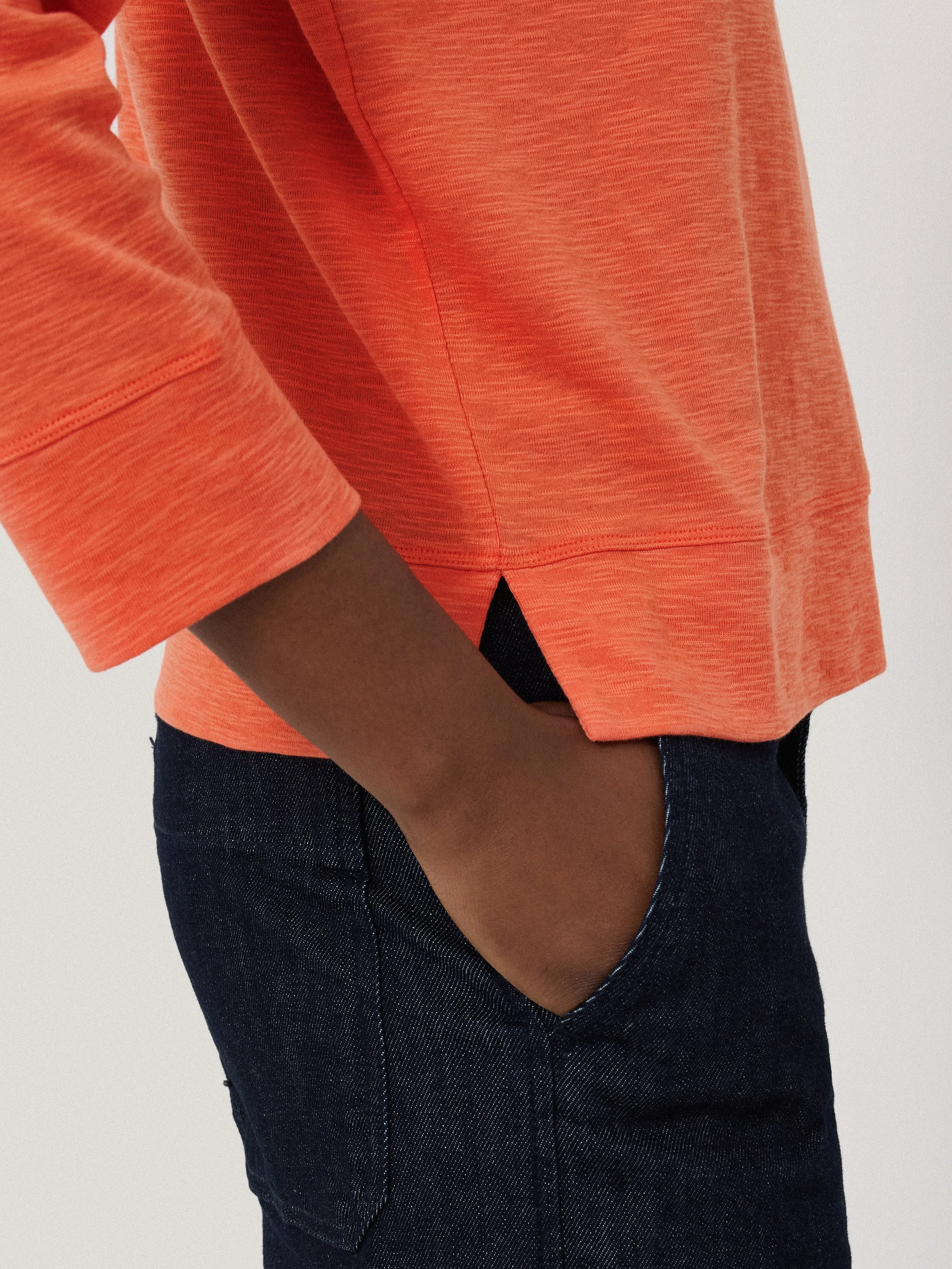 Cotton Luxe Raglan Tee | Orange sold by Jigsaw product image thumbnail 4