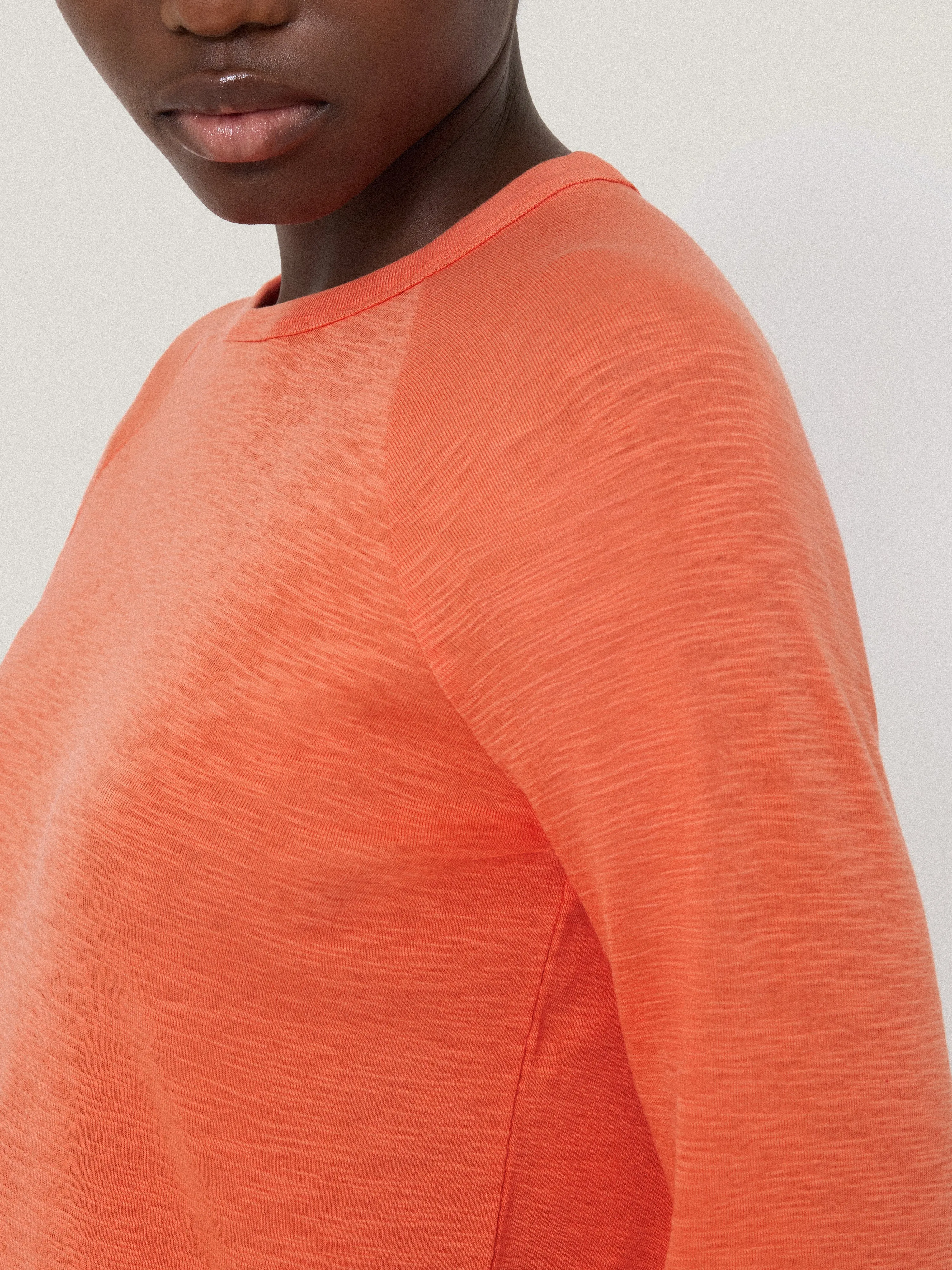 Cotton Luxe Raglan Tee | Orange sold by Jigsaw product image thumbnail 2