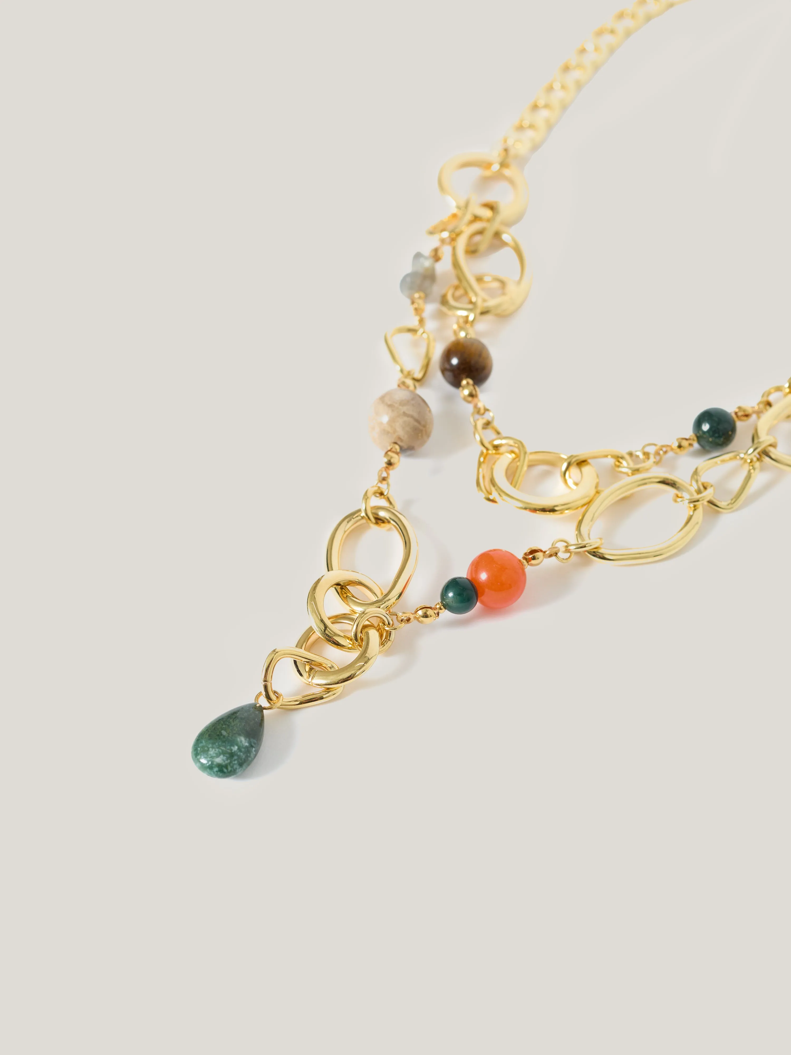 Mixed Loop Double Necklace | Gold sold by Jigsaw product image thumbnail 3