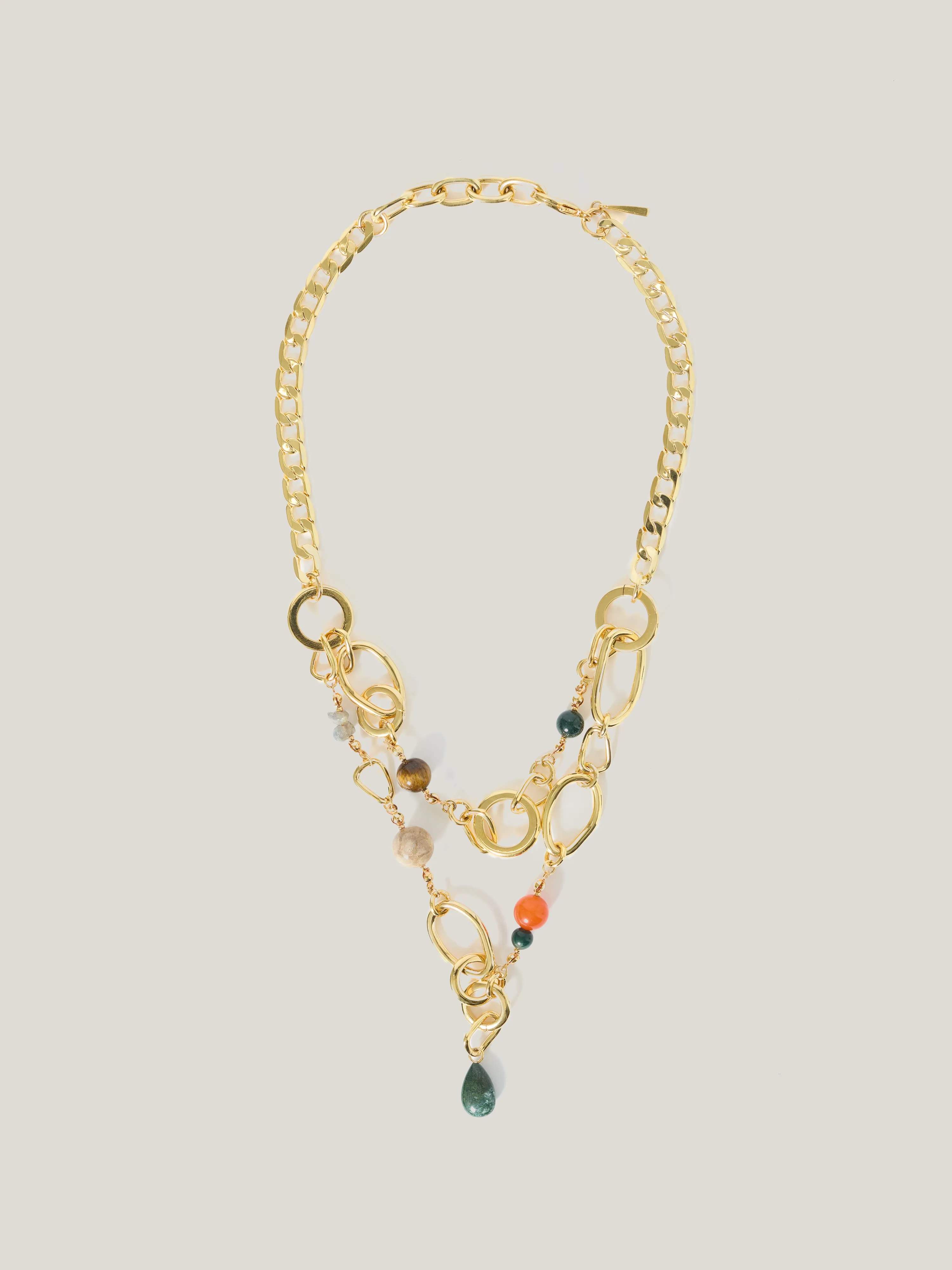 Mixed Loop Double Necklace | Gold sold by Jigsaw product image thumbnail 4