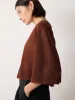 Sheer Linen Blend Cardigan | Brown sold by Jigsaw