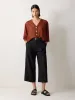 Sheer Linen Blend Cardigan | Brown sold by Jigsaw