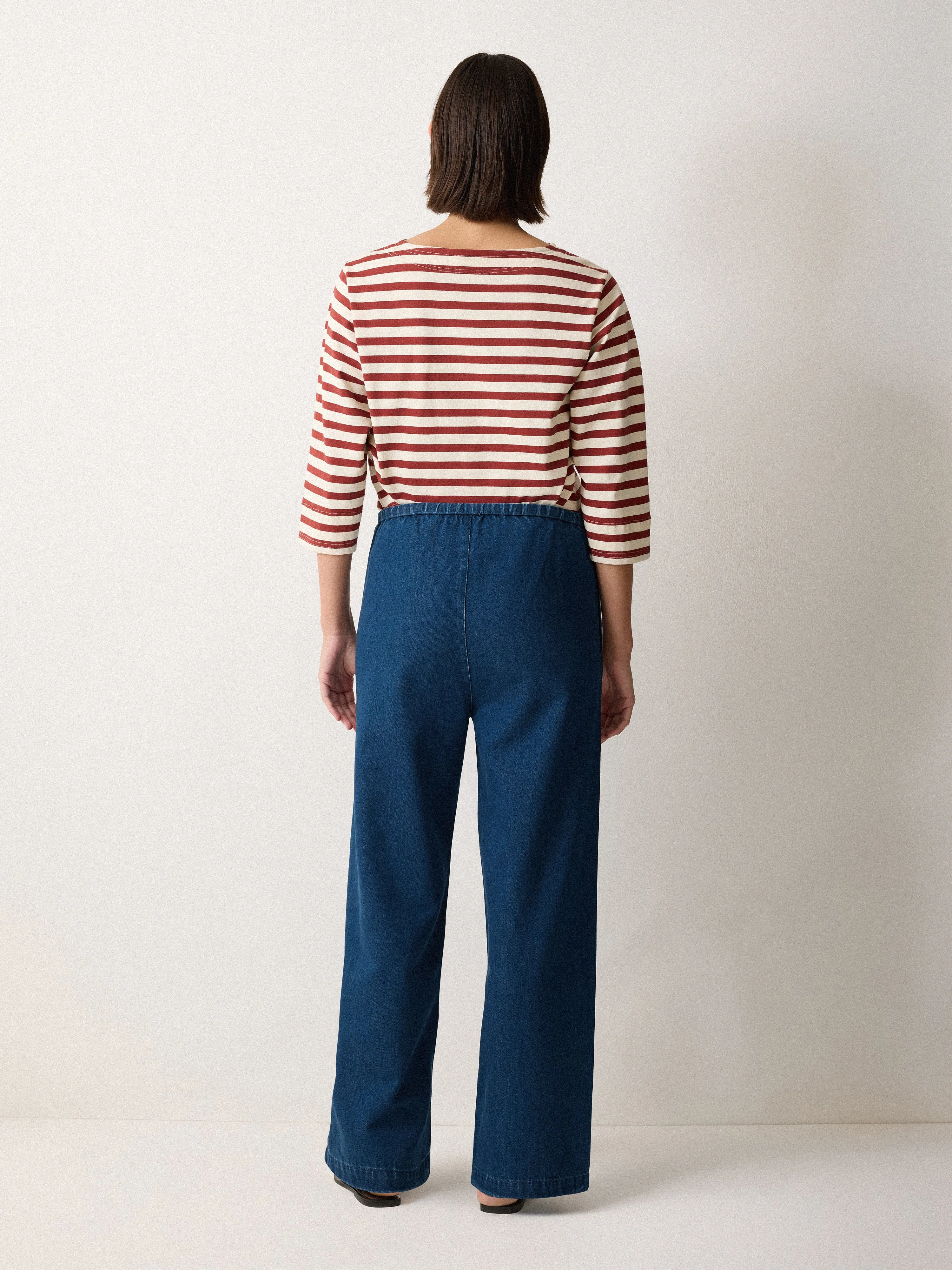 Denim Lyocell Relaxed Trouser | Indigo sold by Jigsaw product image thumbnail 4