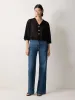 Sheer Linen Blend Cardigan | Black sold by Jigsaw