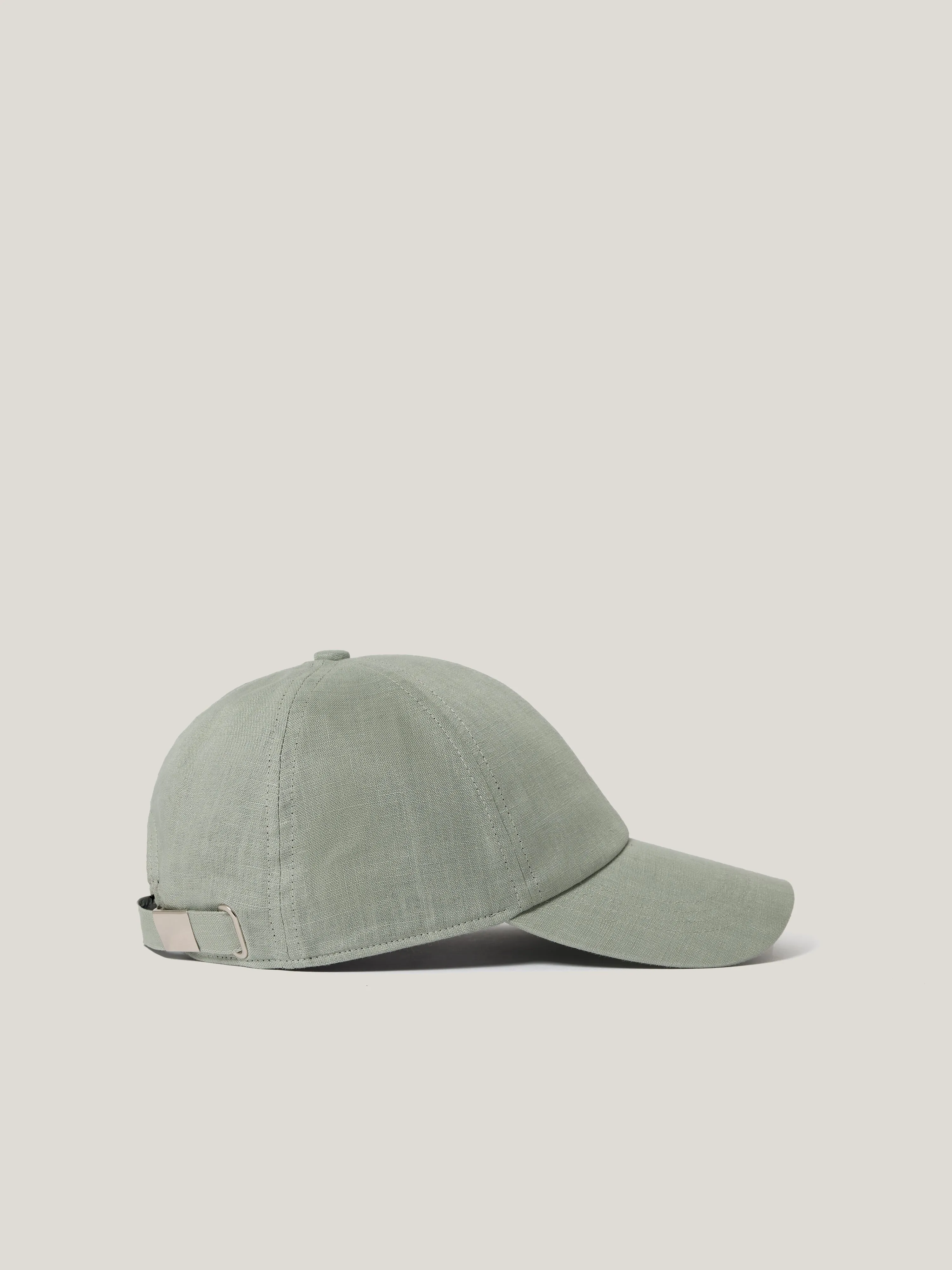 Linen Baseball Cap | Blue sold by Jigsaw product image thumbnail 3