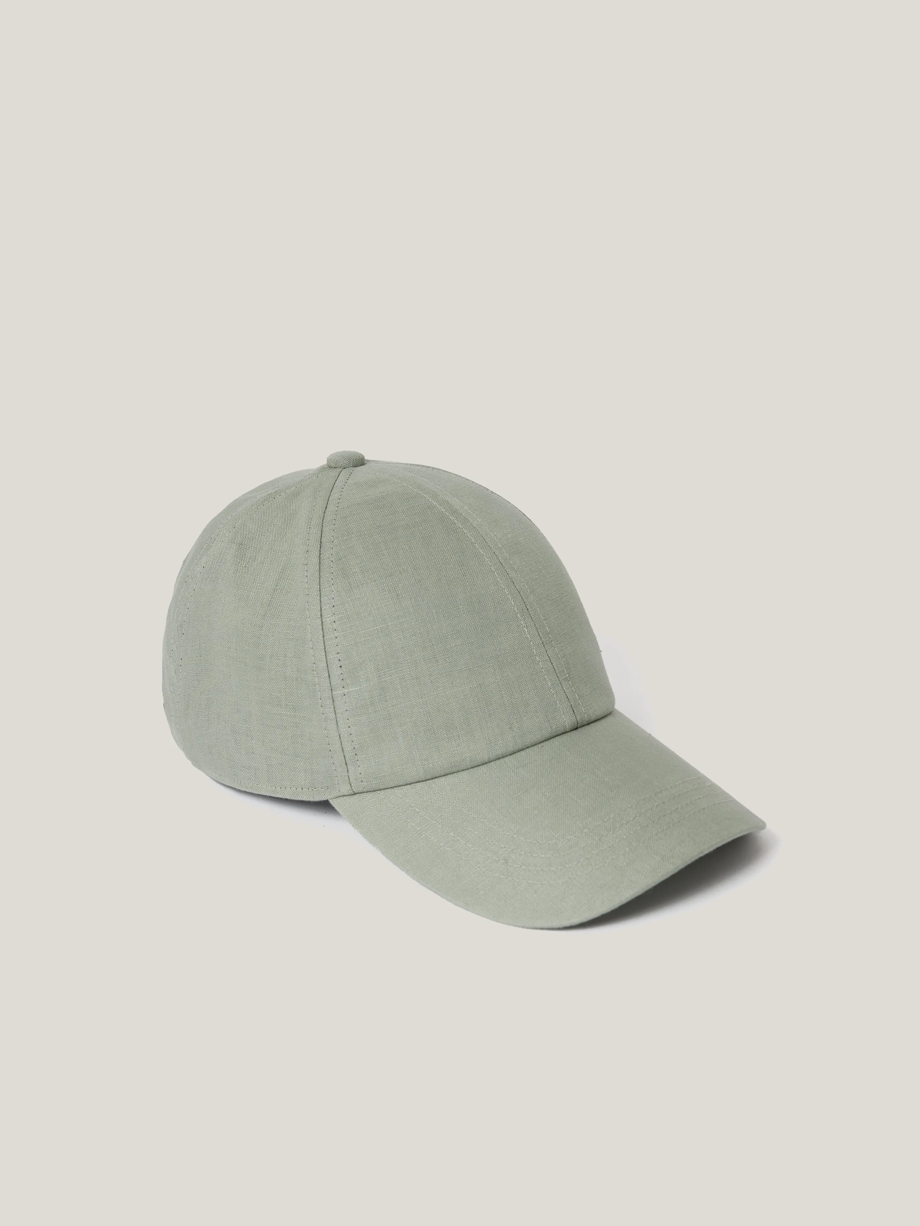 Linen Baseball Cap | Blue sold by Jigsaw
