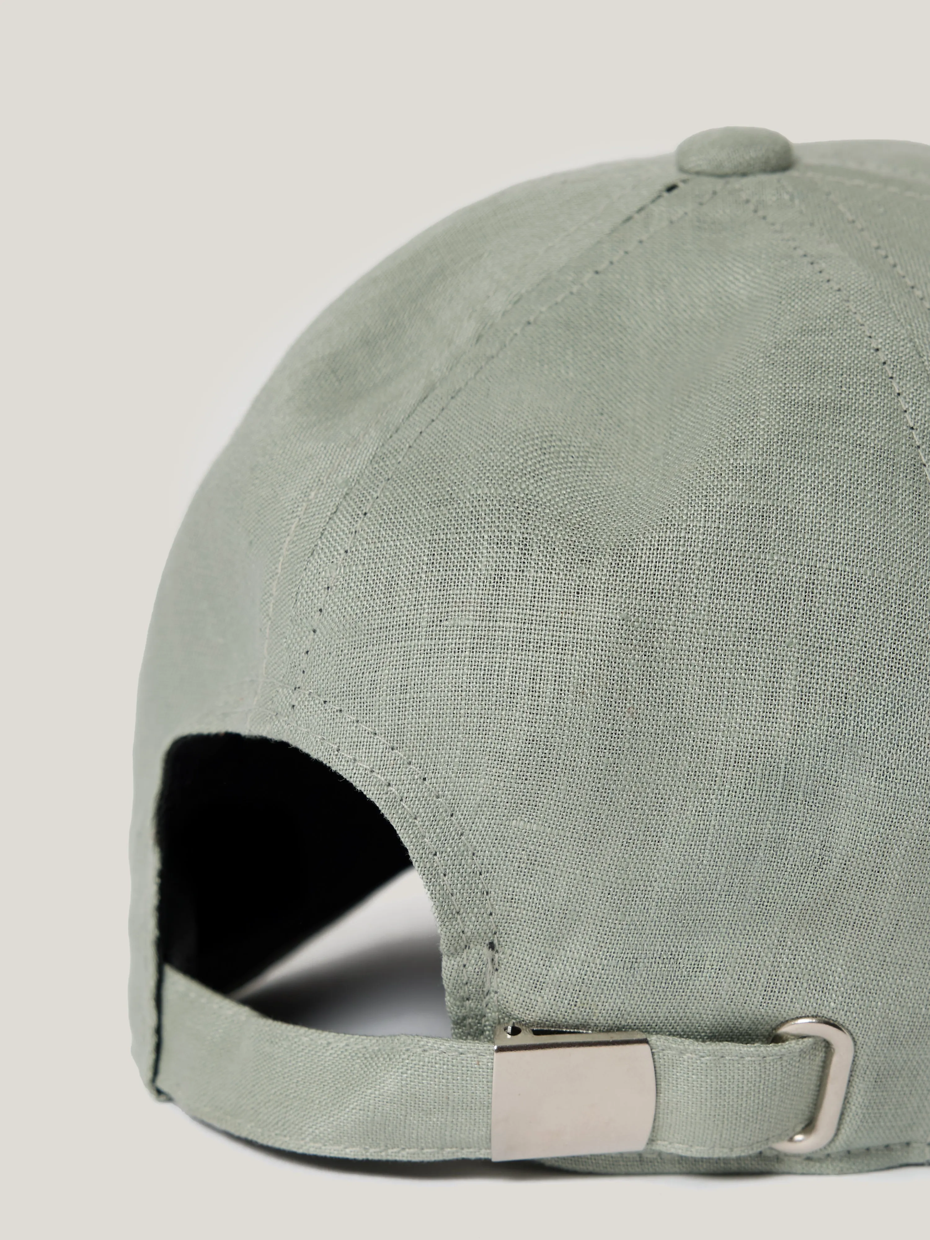 Linen Baseball Cap | Blue sold by Jigsaw product image thumbnail 5