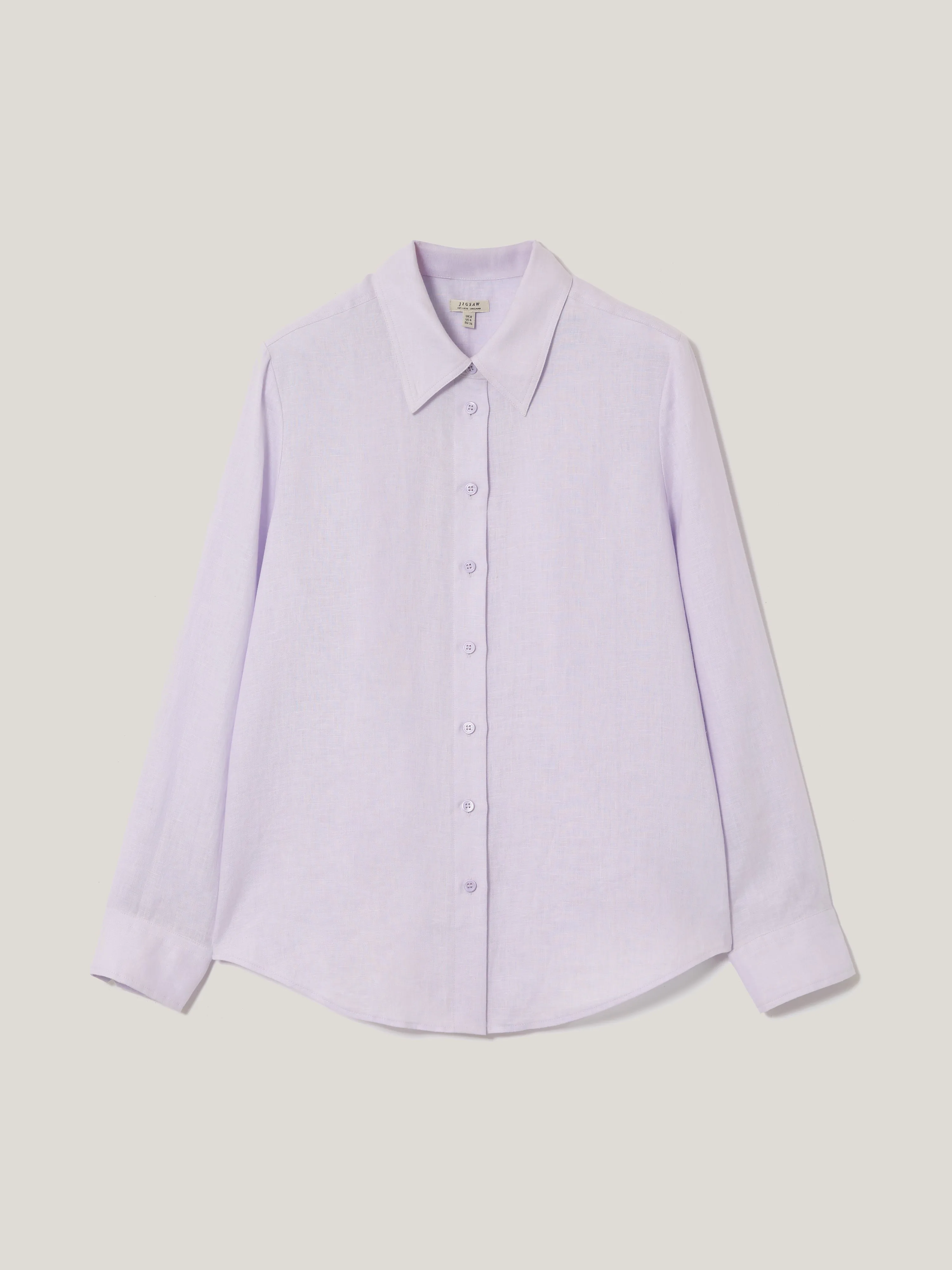 Classic Linen Shirt | Lilac sold by Jigsaw