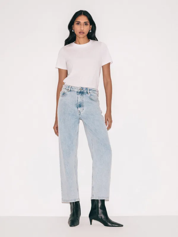 Carter Straight Leg Jean | Light Blue Wash sold by Jigsaw