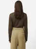 Linen Eden Long Sleeve Tee | Khaki sold by Jigsaw