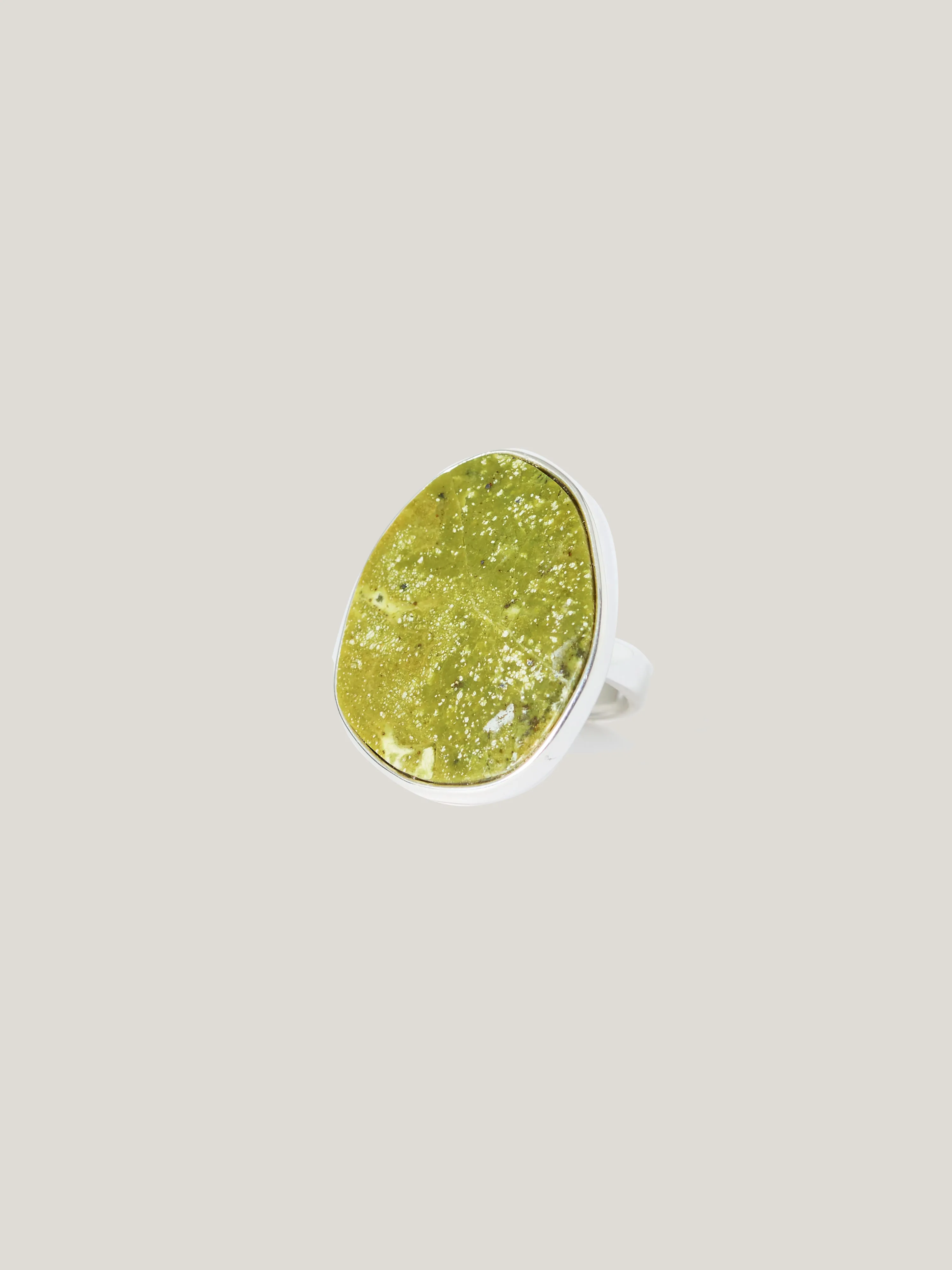 Green Jasper Disc Ring | Green sold by Jigsaw product image thumbnail 2