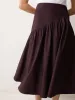 Cotton Poplin Volume Skirt | Oxblood sold by Jigsaw