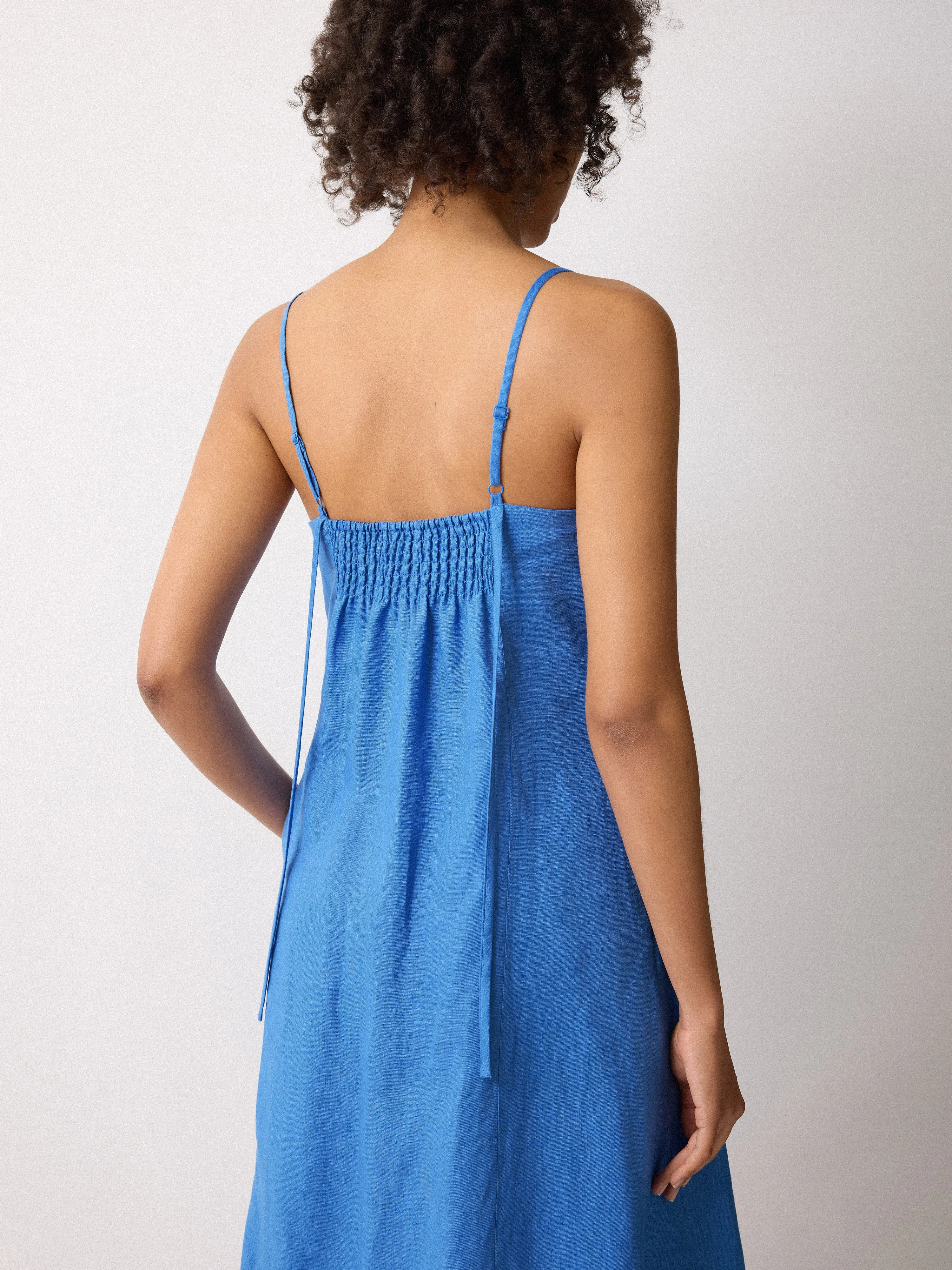 Linen Beach Sundress | Blue sold by Jigsaw product image thumbnail 2