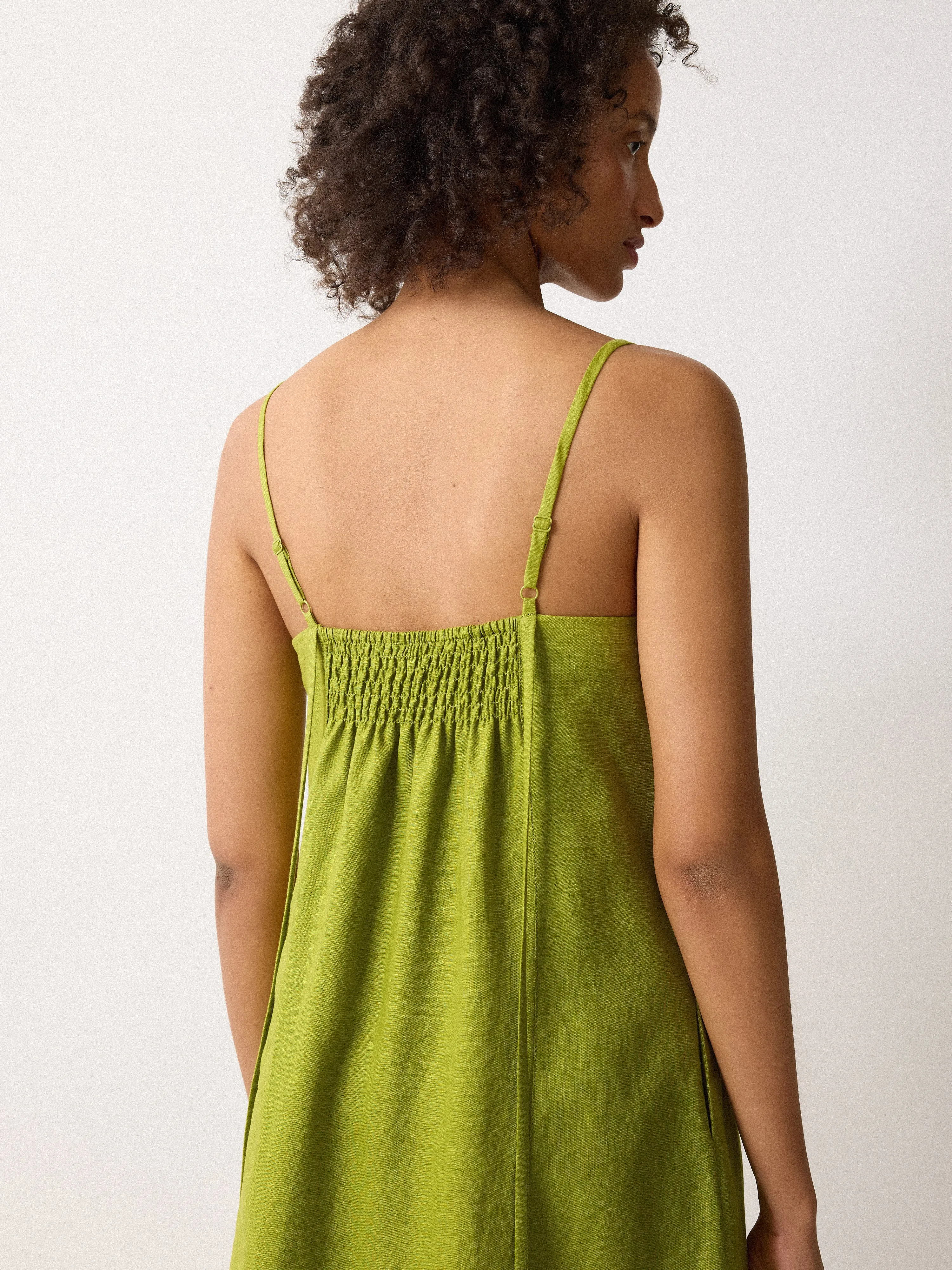 Linen Beach Sundress | Green sold by Jigsaw product image thumbnail 5