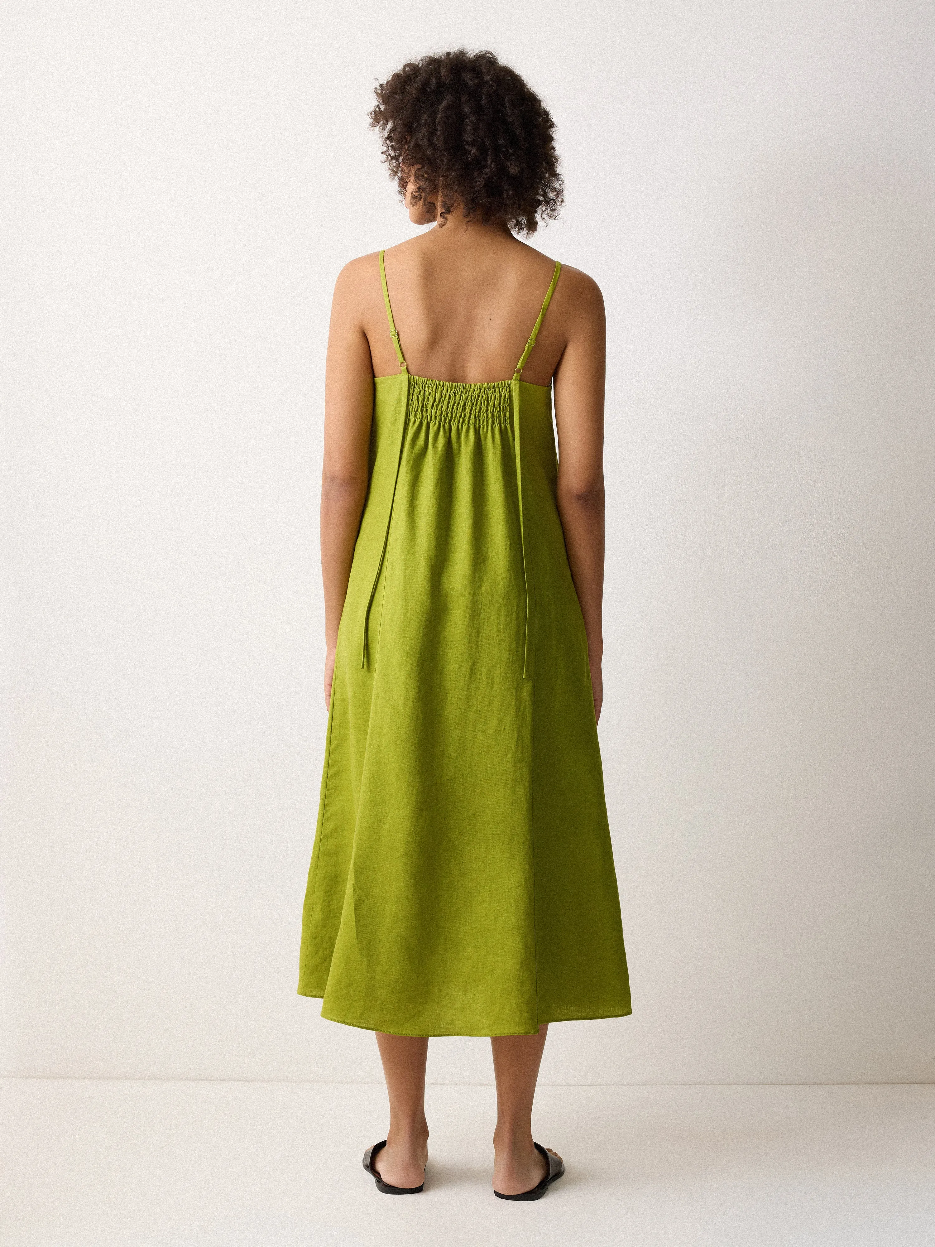 Linen Beach Sundress | Green sold by Jigsaw product image thumbnail 4