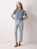 Gauze Sleeve Jersey Top | Blue sold by Jigsaw