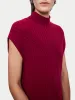 Soft Wool Rib Vest | Red sold by Jigsaw