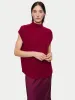 Soft Wool Rib Vest | Red sold by Jigsaw