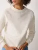 Textured Slub Sweatshirt | Cream sold by Jigsaw