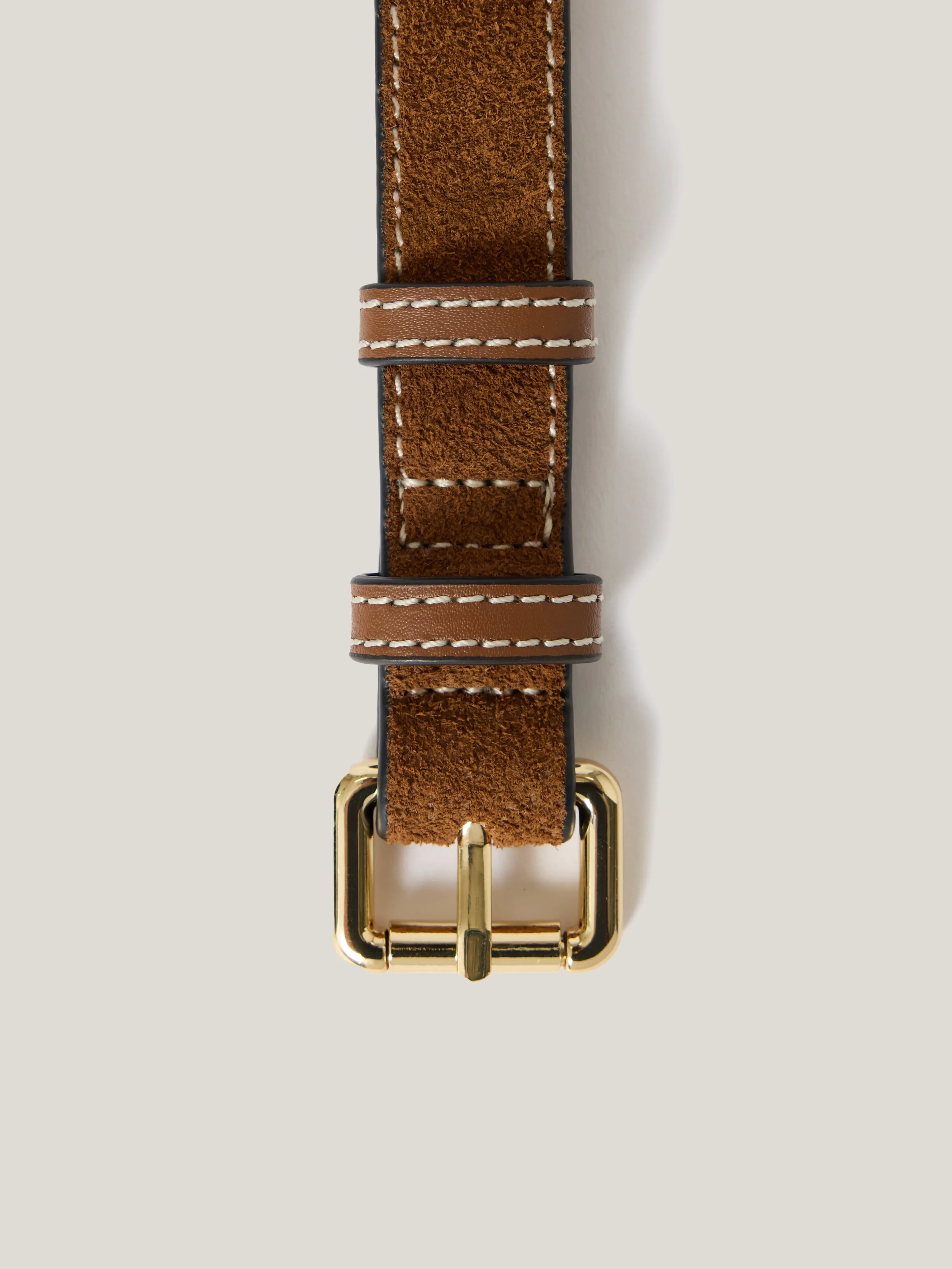 Suede Skinny Belt Suede Skinny Belt | Tan sold by Jigsaw product image thumbnail 3