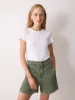 Finton Denim Seam Detail Short | Washed Green sold by Jigsaw