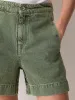 Finton Denim Seam Detail Short | Washed Green sold by Jigsaw