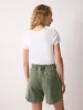 Finton Denim Seam Detail Short | Washed Green sold by Jigsaw