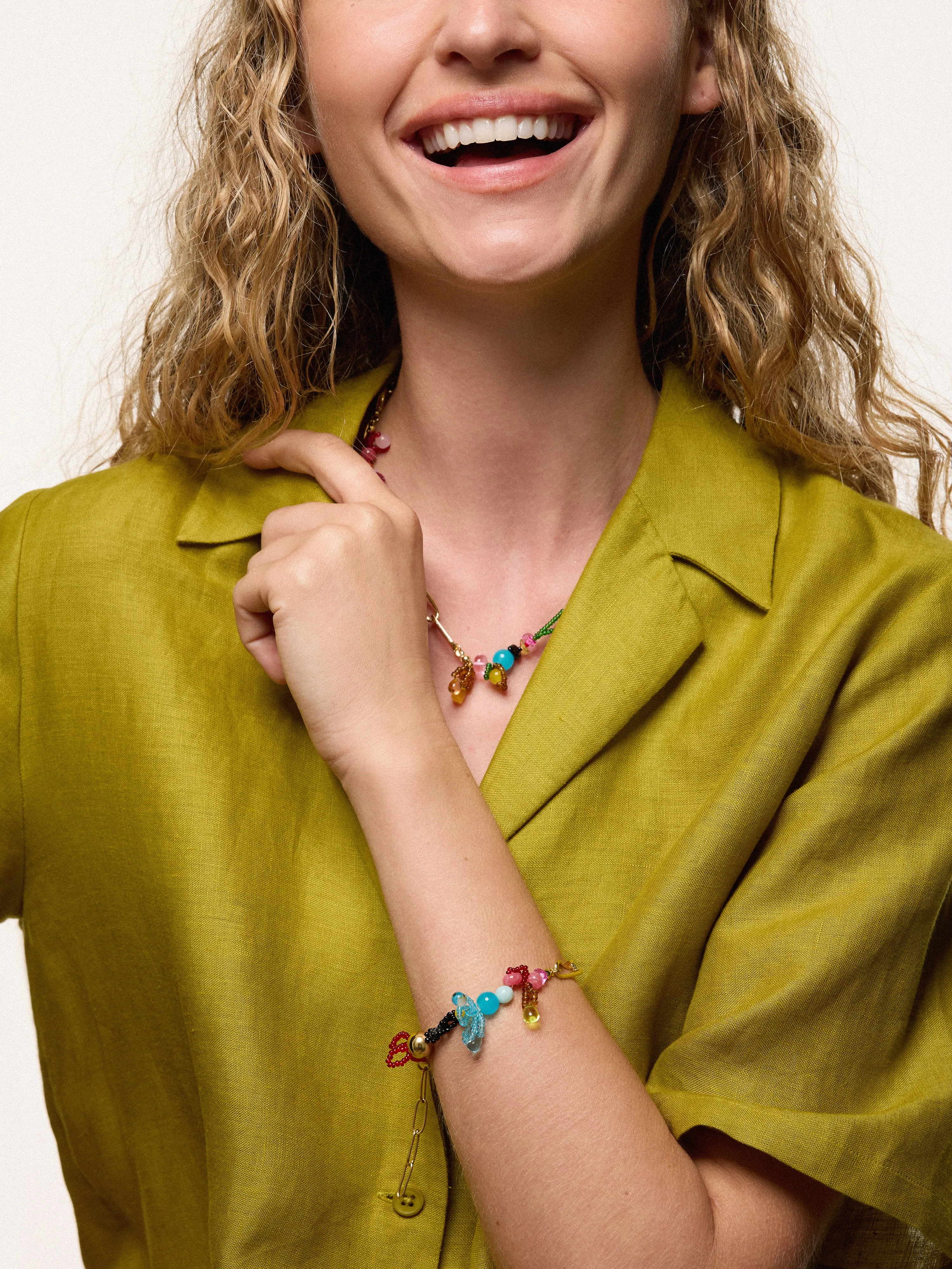 Playful Ditsy Bead Bracelet | Multi sold by Jigsaw