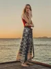 Modern Shibori Wrap Trouser | Blue sold by Jigsaw