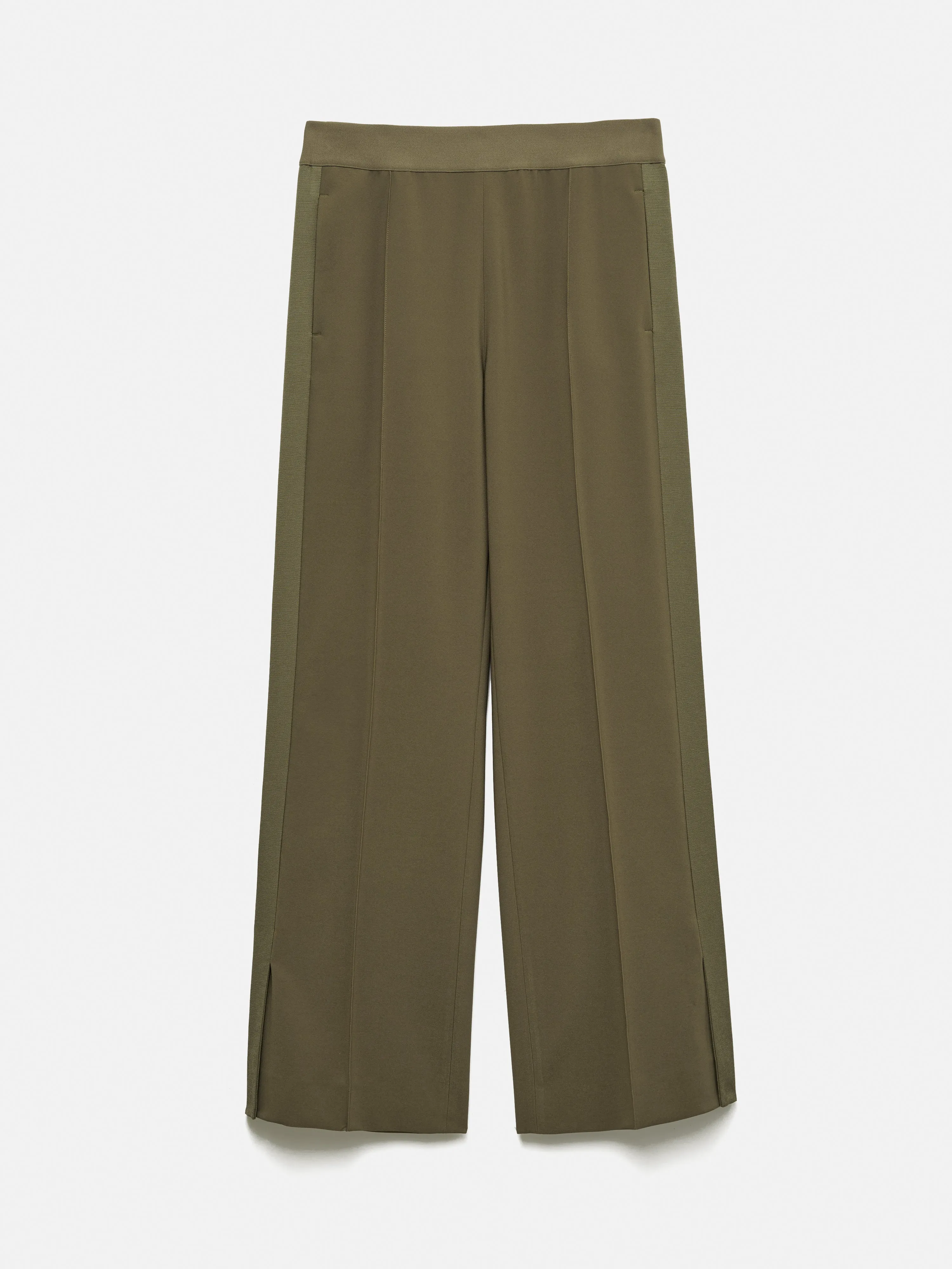 Crepe Split Hem Jogger | Khaki sold by Jigsaw product image thumbnail 5