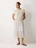 Linen Mixed Media Dress | Neutral sold by Jigsaw