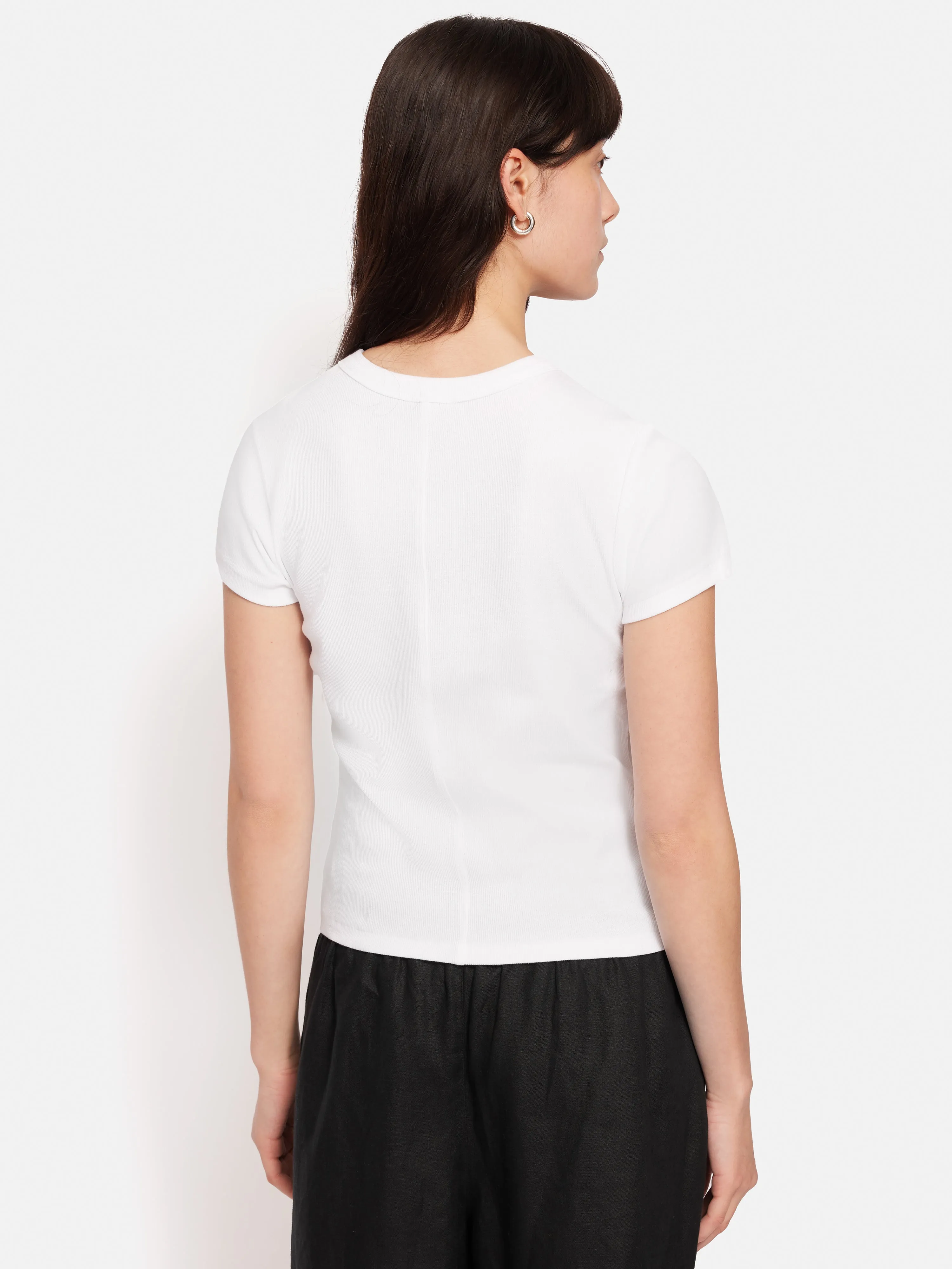 Fine Cotton Baby Tee | White sold by Jigsaw product image thumbnail 5