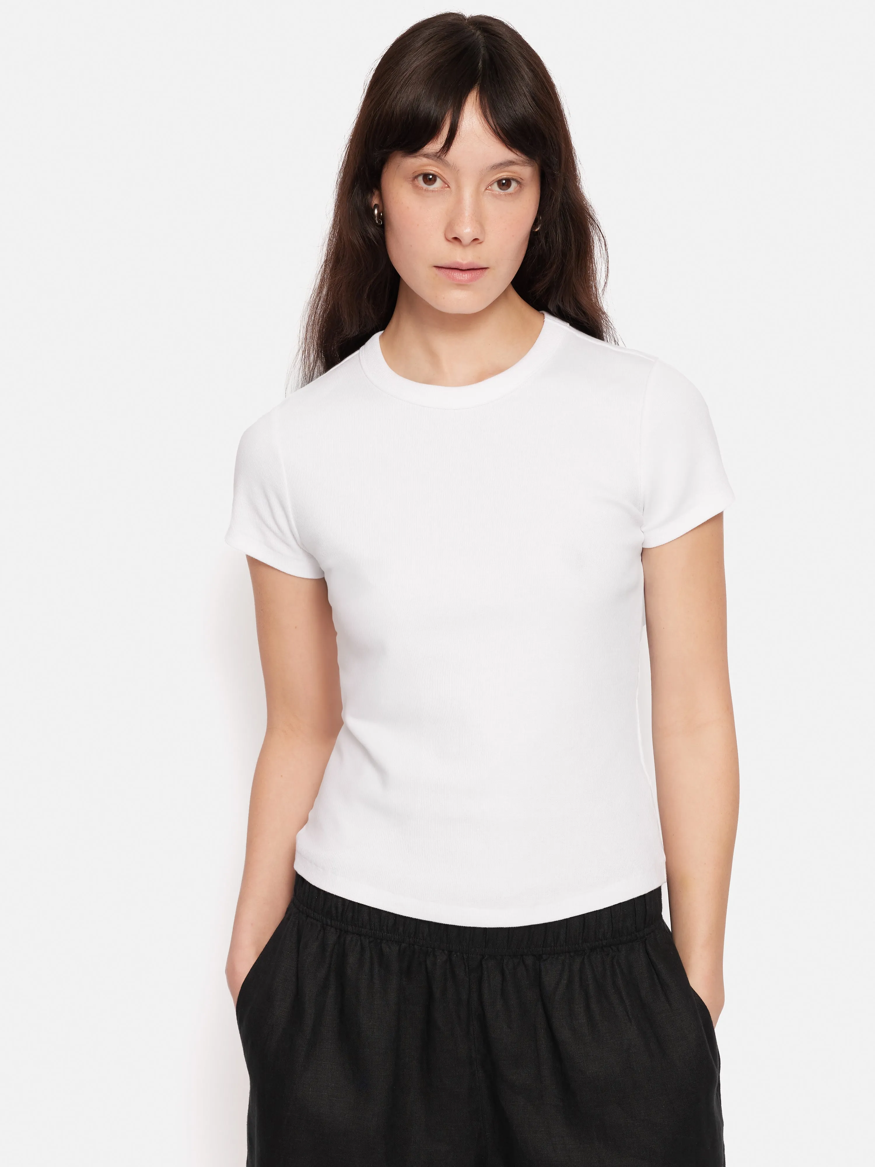 Fine Cotton Baby Tee | White sold by Jigsaw